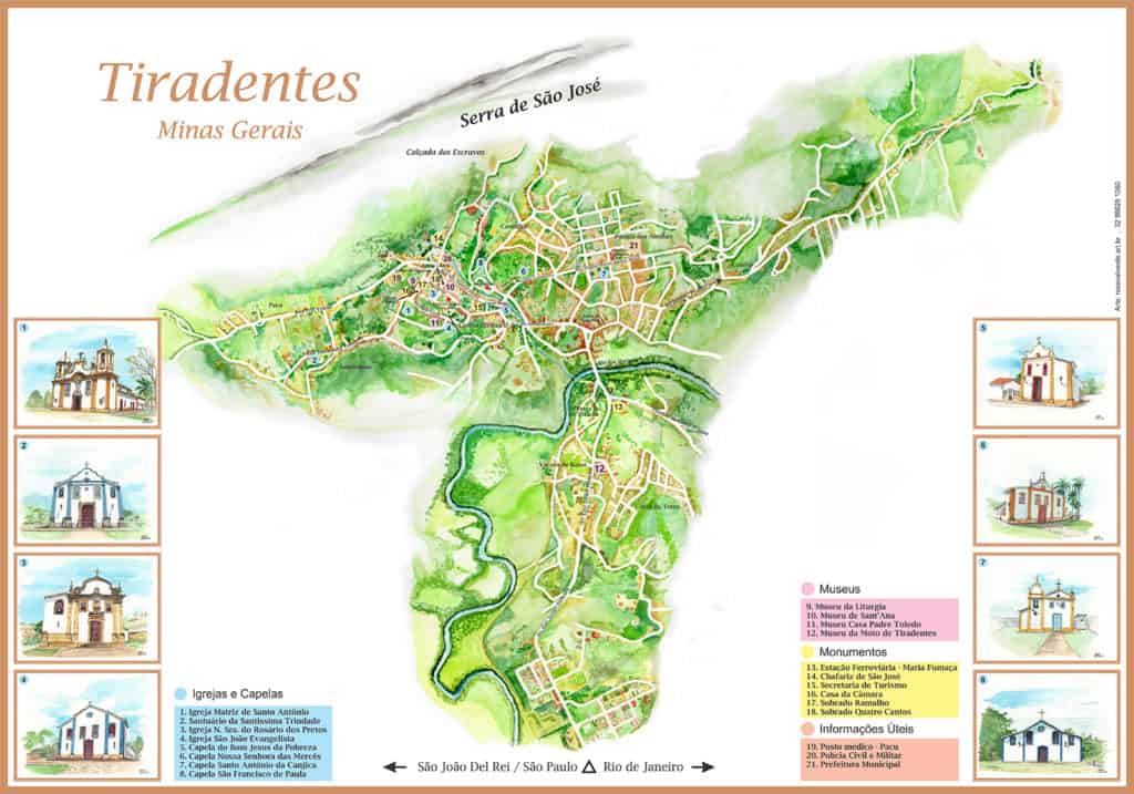 Mapa de Tiradentes